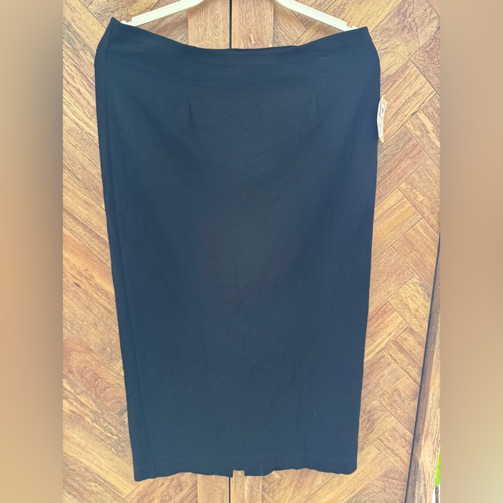 Eileen Fisher Elegant Black Pencil Skirt